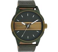 Oozoo Timepieces Herren Uhr | Armbanduhr Herren mit Lederarmband | Hochwertige Uhr für Männer | Edle Analog Herrenuhr in rund | C11233