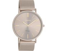 Oozoo Timepieces Herren Uhr in Taupe - Armbanduhr mit Milanaise Armband | Hochwertige Uhr für Herren - Edle Analog in rund C20298