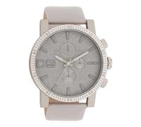 Oozoo Timepieces Herren Uhr in Taupe metallic | Armbanduhr Herren mit Lederarmband | Schöne Uhr für Männer | Edle Analog Herrenuhr (48mm Gehäuse) in rund C11311