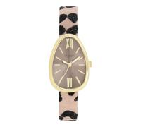 Oozoo Timepieces Leopard/Taupe Damen Uhr - Armbanduhr Damen mit Lederarmband | Hochwertige Uhr für Frauen - Edle Analog Damenuhr in eiförmig C11638