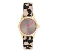 Oozoo Timepieces Leopard/Taupe Damen Uhr - Armbanduhr Damen mit Lederarmband | Hochwertige Uhr für Frauen - Edle Analog Damenuhr in rund C11626