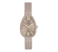 Oozoo Timepieces Taupe Damen Uhr - Armbanduhr Damen mit Mesh Metallarmband | Hochwertige Uhr für Frauen - Edle Analog Damenuhr in eiförmig C11644
