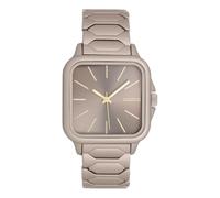 Oozoo Timepieces Taupe Unisex Uhr - Armbanduhr Unisex mit Edelstahlarmband | Hochwertige Uhr für alle - Edle Analog Unisexuhr in quadratisch C11608