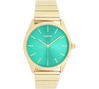Oozoo Timepieces Unisex Uhr in Gold I Armbanduhr Unisex mit Edelstahlarmband I Moderne Uhr für Frauen & Männer I Edle Analog Unisexuhr Rund 40mm Gehäuse C11519