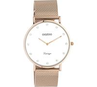 Oozoo Vintage Damen Uhr - Armbanduhr Damen mit 20mm Mesh Armband - Analog Damenuhr in rund C20238