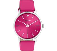 Quarzuhr OOZOO, pink, Armbanduhren, Damen, Quarzuhr, Armbanduhr, Damenuhr, Lederarmband (49524720-0) pink