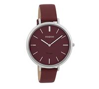 Oozoo Vintage Damenuhr Lederband 40 MM Weinrot/Weinrot C9807