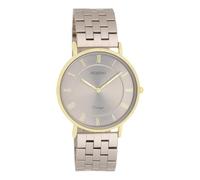 Oozoo Vintage Herren Uhr in Taupe/Taupe| Armbanduhr Herren mit Edelstahl Armband | Schöne Uhr für Männer | Edle Analog Herrenuhr (36mm Gehäuse) in rund C20368