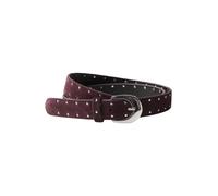 Street One - Velours Gürtel mit Nieten rustic rouge - Gr. - 90