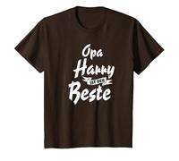 Opa Harry ist der Beste T-Shirt, Kinder, Braun, 128