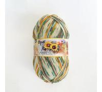 Opal Aquarell 4-fädiges Sockengarn, 75 % Wolle, 25 % Polyamid, Space Dyed, buntes Garn zum Stricken und Häkeln, flauschig, atmungsaktiv, für Socken, Pullover und Mützen, 100 g (11530)