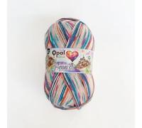 Opal Aquarell 4-fädiges Sockengarn, 75 % Wolle, 25 % Polyamid, Space Dyed, buntes Garn zum Stricken und Häkeln, flauschig, atmungsaktiv, für Socken, Pullover und Mützen, 100 g (11536)