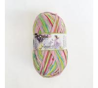 Opal Aquarell 4-fädiges Sockengarn, 75 % Wolle, 25 % Polyamid, Space Dyed, buntes Garn zum Stricken und Häkeln, flauschig, atmungsaktiv, für Socken, Pullover und Mützen, 100 g (11534)