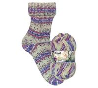 Opal Aquarell (425m) 4-fädiges Garn - Wollmischung, zum Stricken von warmen Socken mit einzigartigen Farbmustern, 11533, 1 x 100g