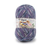 Opal Beauty TeaTime 4-fädige Sockenwolle, 75% Schurwolle/25% Polyamid, mit Edelweiß-Extrakt und Vitamin E, 100g/420m, (11514 Plauderei)