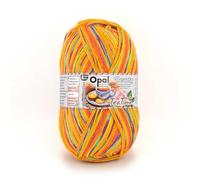 Opal Beauty TeaTime 4-fädige Sockenwolle, 75% Schurwolle/25% Polyamid, mit Edelweiß-Extrakt und Vitamin E, 100g/420m, (11513 Bisquit)