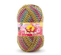 Opal Bouquet Mouliné Sockengarn, 4-fach, 75% Schurwolle Superwash, 25% Polyamid, 425m Lauflänge, 100g Knäuel (11683 Floral Fantasy)