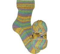 Opal "Feine Merinowolle" 4-fädige superweiche Sockenwolle, 100 g/420 m, 75% Merinowolle, 25% Polyamid, Nadelstärke 2-3, Maschinenwäsche 30°C (11554 sanft)