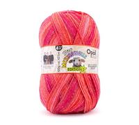 Opal Feine Merinowolle Edition 2, 4-fach Strickgarn, 75% Merinowolle Superwash, 100g Knäuel, 425m Lauflänge, für Socken und Accessoires (11631 fluffig)