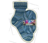 Opal Feuerwerk 4-fach Strickgarn, 100g Knäuel, 425m Lauflänge, 75% Superwash Schurwolle, 25% Polyamid, für Socken und Accessoires (11653 Kometenrausch)