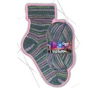 Opal Feuerwerk 4-fach Strickgarn, 100g Knäuel, 425m Lauflänge, 75% Superwash Schurwolle, 25% Polyamid, für Socken und Accessoires (11650 Sternenregen)