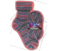 Opal Feuerwerk 4-fach Strickgarn, 100g Knäuel, 425m Lauflänge, 75% Superwash Schurwolle, 25% Polyamid, für Socken und Accessoires (11654 Lichtermeer)