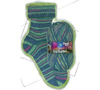 Opal Feuerwerk 4-fach Strickgarn, 100g Knäuel, 425m Lauflänge, 75% Superwash Schurwolle, 25% Polyamid, für Socken und Accessoires (11655 Glitzergalaxie)