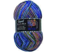 Opal Hundertwasser (425m) 4-fädiges Garn - Wollmischung, zum Stricken warmer Socken mit einzigartigen Farbmustern, 3207, 1 x 100g