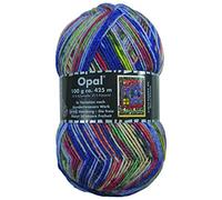 Opal Hundertwasser (425m) 4-fädiges Garn - Wollmischung, zum Stricken warmer Socken mit einzigartigen Farbmustern, 3204, 1 x 100g