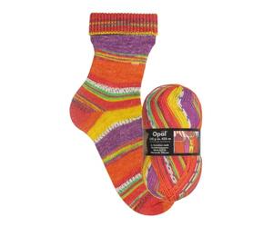 OPAL Hundertwasser Werk 637A - Wartende Häuser - 75% Wolle/25% Polyamid - Sockengarn 4fach