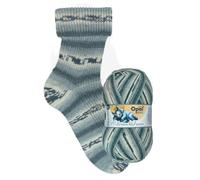 Opal Mitternachtstraum Sockenwolle, 4-fach, 75% Schurwolle Superwash, 25% Polyamid, 100g, 425m Lauflänge, für Strickprojekte, Nadelstärke 2,5-3,0mm (11643 Rasten)