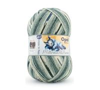 Opal Mitternachtstraum Sockenwolle, 4-fach, 75% Schurwolle Superwash, 25% Polyamid, 100g, 425m Lauflänge, für Strickprojekte, Nadelstärke 2,5-3,0mm (11643 Rasten)