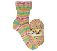 Opal Mitternachtstraum Sockenwolle, 4-fach, 75% Schurwolle Superwash, 25% Polyamid, 100g, 425m Lauflänge, für Strickprojekte, Nadelstärke 2,5-3,0mm (11646 Eisschwimmen)