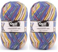 Opal - Opal Nach Hundertwasser Auflage 4057-422 (425m) 4-Lagig Langlebig Socke Garn - 1x100g (Packung mit 2)