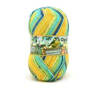 Opal Regenwald 19 (420m) 6-fädiges Garn - Wollmischung, zum Stricken warmer Socken mit einzigartigen Farbmustern, 11340, 1 x 150g