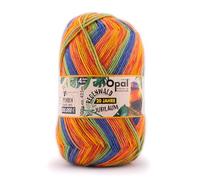 Opal Regenwald 20 Jahre Jubiläum (425m) 4-fädiges Garn - Wollmischung, zum Stricken warmer Socken mit einzigartigen Farbmustern, 2671, 1 x 100g