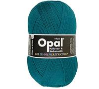 Opal Sockenwolle 100g Uni 4-Fach- Blaugrün (6,75 € pro 100 g)