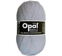 Opal Sockenwolle 100g Uni 4-Fach- Silber (6,75 € pro 100 g)