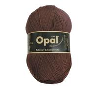 Opal Sockenwolle 100g Uni Dunkelbraun 4-fach (6,75 € pro 100 g)