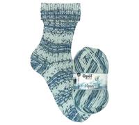 Opal Sockenwolle Aquarell, 4-fädig, 75% Schurwolle Superwash, 425m/100g, Nadelstärke 2-3mm (11532 Eisschollentanz)
