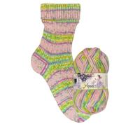 Opal Sockenwolle Aquarell, 4-fädig, 75% Schurwolle Superwash, 425m/100g, Nadelstärke 2-3mm (11534 Prinzessinnenland)