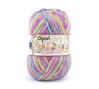 Opal Sockenwolle Friendship, 6-fädig, 150g/420m, 75% Schurwolle/25% Polyamid, Nadelstärke 3-4mm, Waschbar 40° (11563 Hand in Hand)