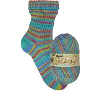 Opal Sockenwolle Friendship, 6-fädig, 150g/420m, 75% Schurwolle/25% Polyamid, Nadelstärke 3-4mm, Waschbar 40° (11566 Kochlöffelerlebnisse)