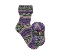 Opal Sockenwolle Hundertwasser | Sockengarn 4-fädig | Strumpfwolle zum Stricken und Häkeln | 100g, 420m (3203)