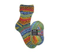 Opal Sockenwolle Hundertwasser | Sockengarn 4-fädig | Strumpfwolle zum Stricken und Häkeln | 100g, 420m (3200)