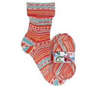 Opal Sockenwolle Regenwald 21, 75% Schurwolle/25% Polyamid, 4-fädig, 100g, 425m Lauflänge, Nadelstärke 2-3 (11603 Stöpselzieher)