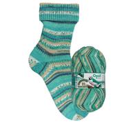 Opal Sockenwolle Regenwald 21, 75% Schurwolle/25% Polyamid, 4-fädig, 100g, 425m Lauflänge, Nadelstärke 2-3 (11600 Ahoi Seeleute)