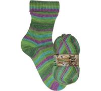 Opal Sockenwolle Schafpate 17 Wilde Natur, 100g, 425m Lauflänge, Nadelstärke 2-3, 75% Schurwolle/25% Polyamid, Waschbar 40° (11592 Buchenwald)