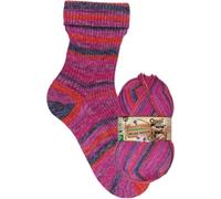 Opal Sockenwolle Schafpate 17 Wilde Natur, 100g, 425m Lauflänge, Nadelstärke 2-3, 75% Schurwolle/25% Polyamid, Waschbar 40° (11593 Kirschblüte)