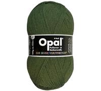 Opal Uni (425m) 4-fädiges Garn - Wollmischung, leuchtende Volltonfarben, Garn für warme Socken und Pullover, 5184 Olivgrün, 1 x 100 g
